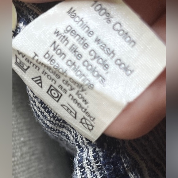 J.Crew Factory Boyfit Button Down Shirt sze L Blue Gingham Pre-Owned Excellent - Picture 12 of 15